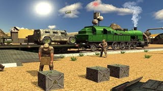 OffRoad US Army Train Driving Simulator 2017 | US Army Train Transporter - Android GamePlay FHD screenshot 2