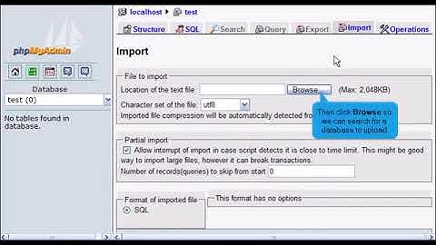 15) Managing MySQL databases with phpMyAdmin in Direct Admin