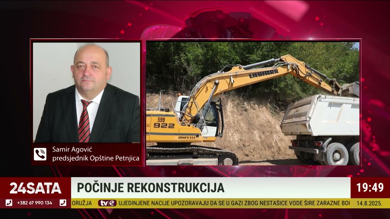 Informativna emisija 24 sata - Rekonstrukcija puta Bioča - Petnjica