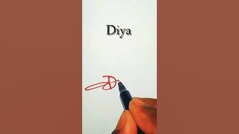 Diya Name Signature Style ❤️ | Beautiful Signature #signature #diya #art #viral #shorts #trending