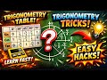 Trigonometry Table Made EASY! Super Fast Tricks You Must Know!