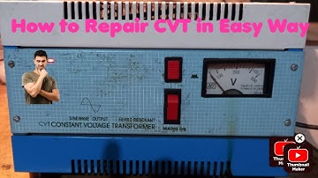 How To Repair Constant Voltage Transformer Easy Way | CVT रिपेयर कैसे करे | Tech Solutions Dey