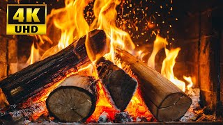 🔥 Cozy Fireplace 4K (12 HOURS). Fireplace with Crackling Fire Sounds. Fireplace Burning 4K