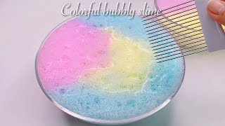 【ASMR】🫧カラフルしゅわしゅわスライム🫧【音フェチ】Colorful bubbly slime