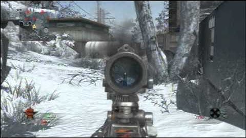 BLACK OPS L96 (ACOG) Gameplay on ARRAY with CHOPPER GUNNER and NO SCOPING