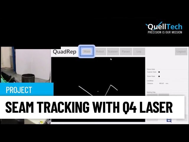 Seam Tracking with QuellTech Laser Scanners - Circular Tube and Plate with Fillet Weld