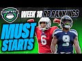 2024 Fantasy Football - Week 18 MUST Start Running Backs (RBs) -  TOP 36 RB Rankings