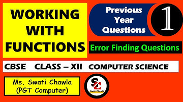 Error Finding Questions | MOST IMPORTANT | CBSE | Class 12 |  Computer Science