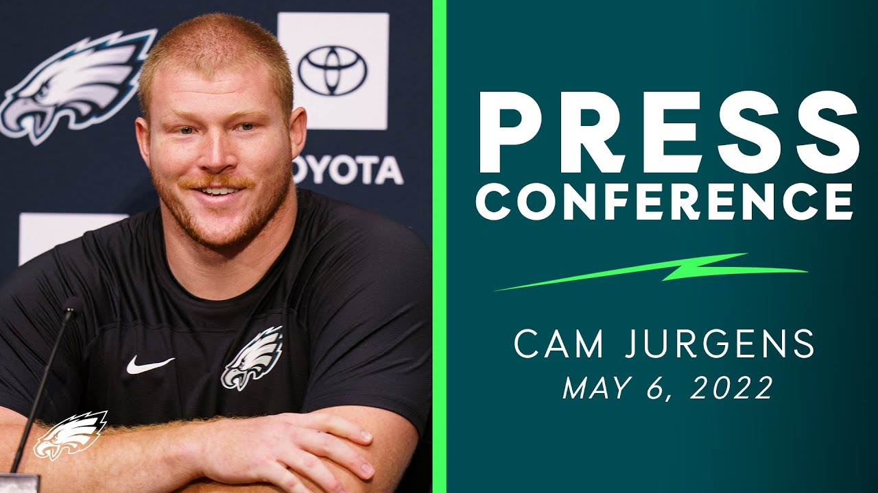 Hear Cam Jurgens' CRAZY Draft Night Story  Philadelphia Eagles Press  Conference 