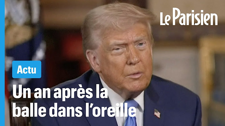 « J'ai pris une claque » : Donald Trump revient sur sa tentative d'assassinat