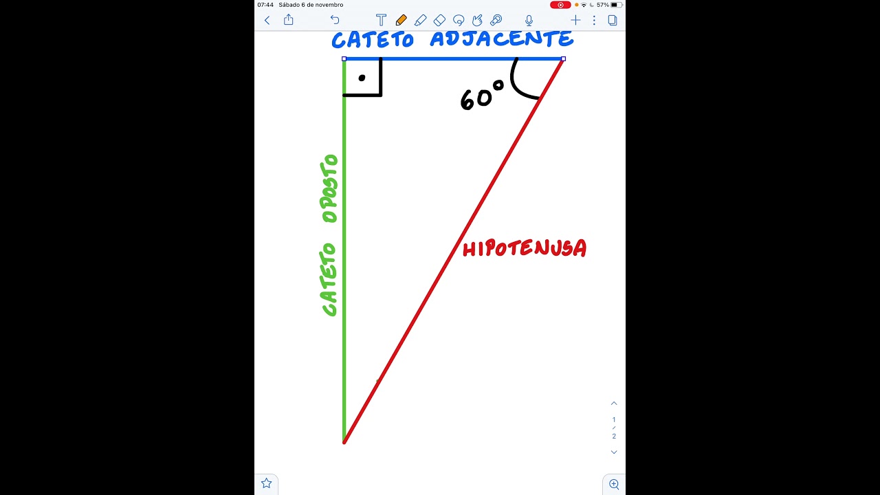 Como identificar cateto oposto, cateto adjacente e hipotenusa nos ...