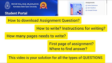KSOU Assignment Details- Answered for all your Questions