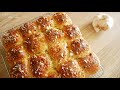 สูตรขนมปังเนยกระเทียมสุดนุ่ม [Super Soft and Fluffy Garlic Bread]