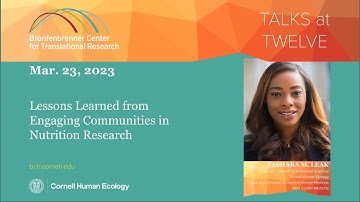 Tashara M. Leak - Lessons Learned from Engaging Communities in Nutrition Research