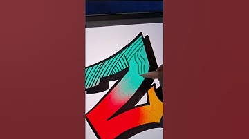 Graffiti alphabet A to Z a procreate tutorial - Graffiti Z #graffitiletters #typography #berthox