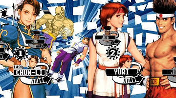 1498: Capcom vs. SNK Pro \\ Dreamcast \\ EX Chun-Li, Yuri, Joe max difficulty playthrough! [Flycast]