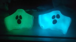 Glow in the Dark Fused Glass Ghosts