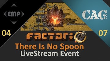 Factorio | There Is NO Spoon Achievement Run | Live Stream with CAG