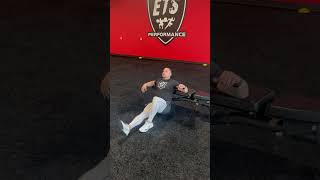 Single Leg Glute Bridge on Bench