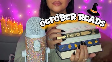 ASMR Books I Read in October 🍂🎃 | Cozy Book Tapping & Tracing 📚