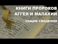 Книга пророка Аггея. Книга пророка Малахии. Толкование. Общие сведения. Библия. Ветхий Завет.