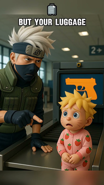 Naruto Uzumaki and Sakura had difficulty passing through security.