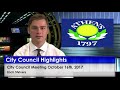 City Council Highlights from October 16th, 2017