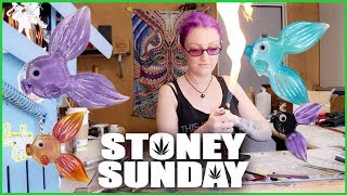 Melting Glass into Fish | Stoney Sunday vlog | CoralReefer