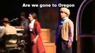 Video thumbnail of "Wagon on fire lyrics -The trail to Oregon"