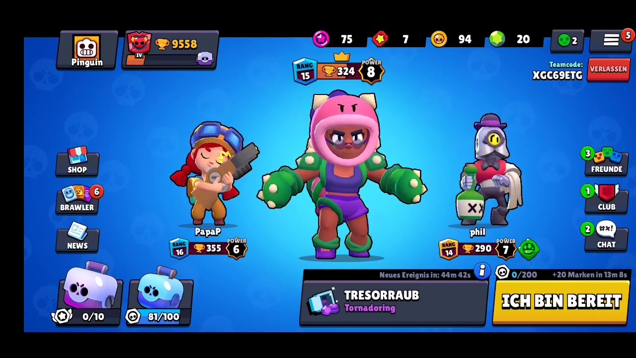 Pinguin Spielt Brawl Stars Und Hat Muhe Alle Starmarken Zu Sammeln Und Eine Grosse Box Zu Offnen Youtube - brawl star starmarken