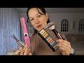 Doing Your Hair Makeup Asmr 