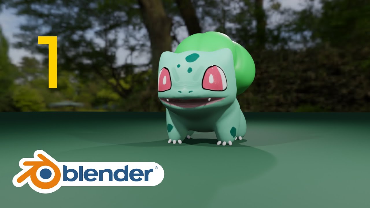 How to create a Pokémon in Blender: Bulbasaur (Part 1 - Sculpting ...