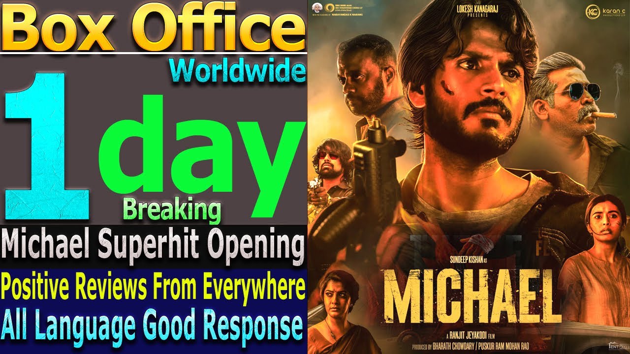 Michael 1st Day Total Worldwide Box Office Gross Collection Good
