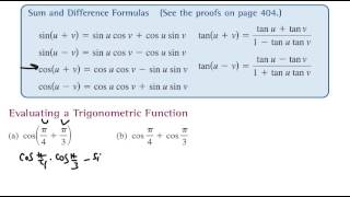 Difference Formula & Trig Functions Ex 2