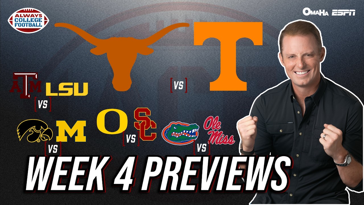 Week 4 Previews: SIX ranked vs ranked matchups! | Always College Football