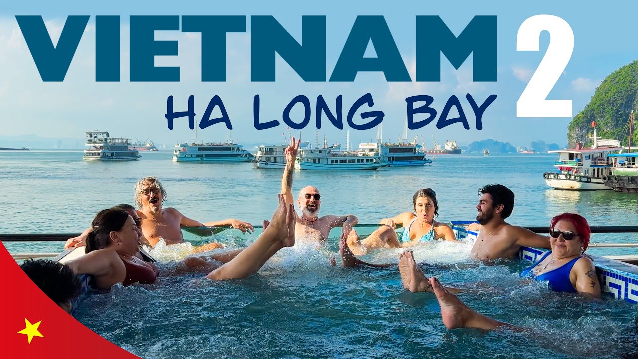 Настоящий день в бухте Халонг во Вьетнаме – без фильтров, только впечатления.