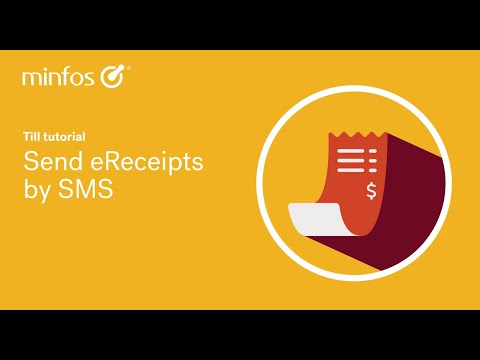 Send eReceipts by SMS in Minfos