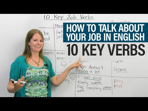 仕事について英語で話す方法: 10 の重要な動詞
