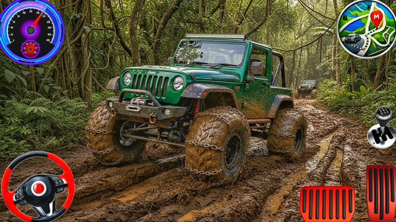 4x4 Offroad Jeep Driving Simulator 3D - Drive SUV 4x4 jeep Offroad Game - Android GamePlay part 21