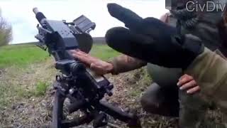 Foreigner Volunteer Shooting an AGS at Russian positions