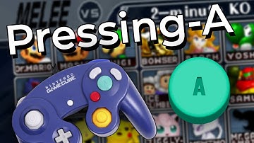 How to press the A button on a GameCube controller
