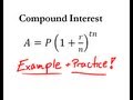 Compound Interest - Easy Example + Practice