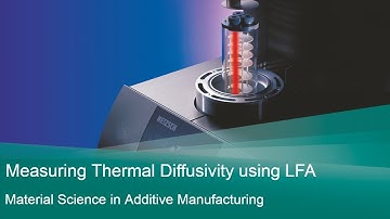 Measuring Thermal Diffusivity using LFA