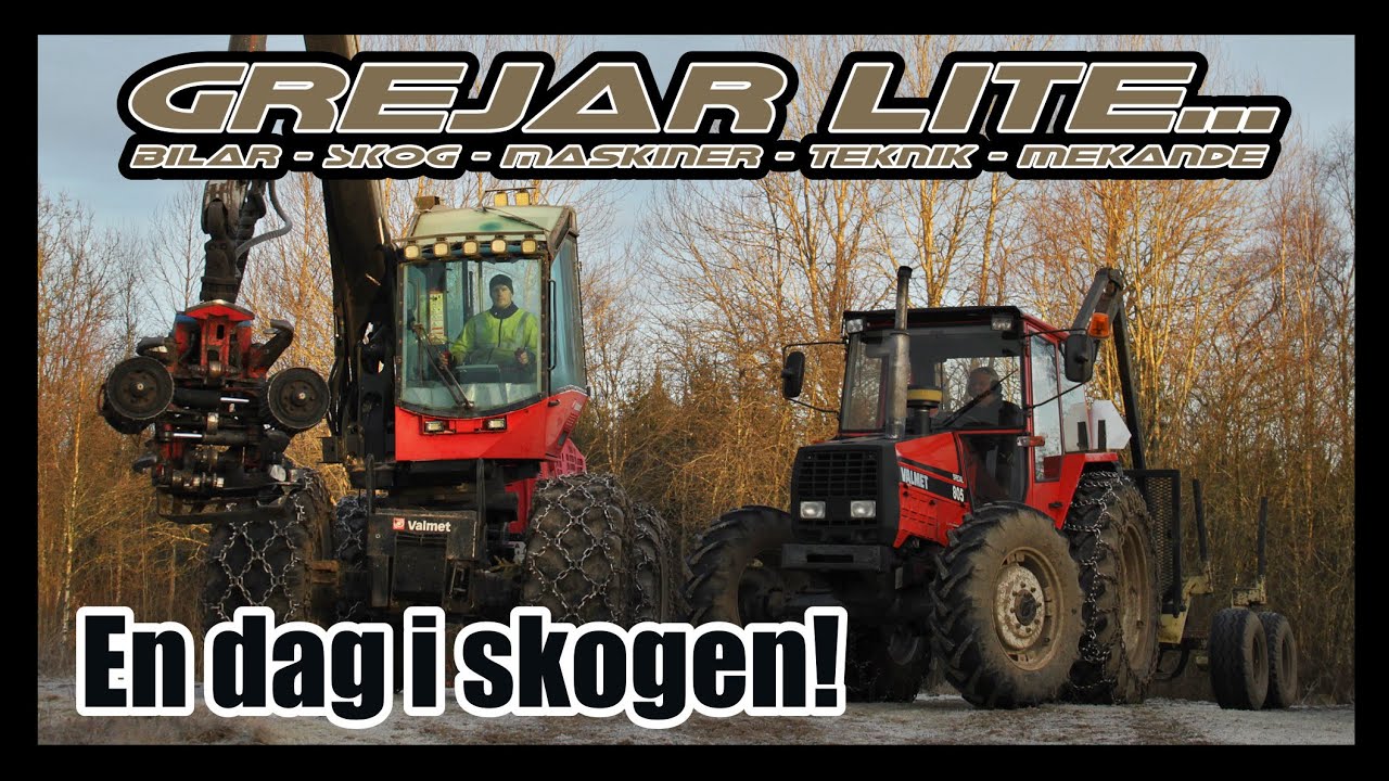 Hugger i skogen med Valmet 911.1 och kör ut med Valmet 805