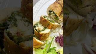 Курячий рулет зі шпинатом #відеорецепт#курячийрулеи#шпинат#рулетзішпинатом