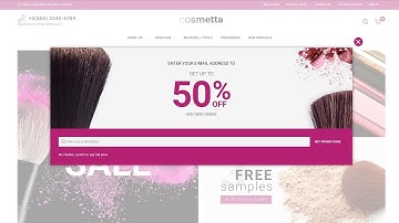 Cosmetics Store Magento Theme by RockThemes Website Template - 62093