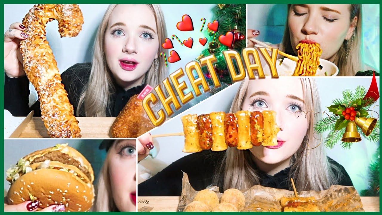 Epic Christmas cheatday! 🎄🎅 eating everything I want for a day! - YouTube