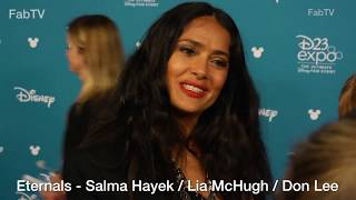 Eternals Salma Hayek - Lia Mchugh - Don Lee At D23 Expo