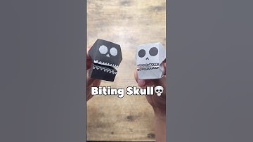 EASY ORIGAMI BITING SKULL TUTORIAL STEP BY STEP | HOW TO MAKE ORIGAMI SKULL EASY ORIGAMI WORLD