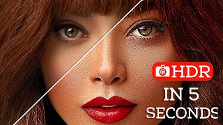 HDR Effect With a Single Click | Photoshop HDR Effect One Click